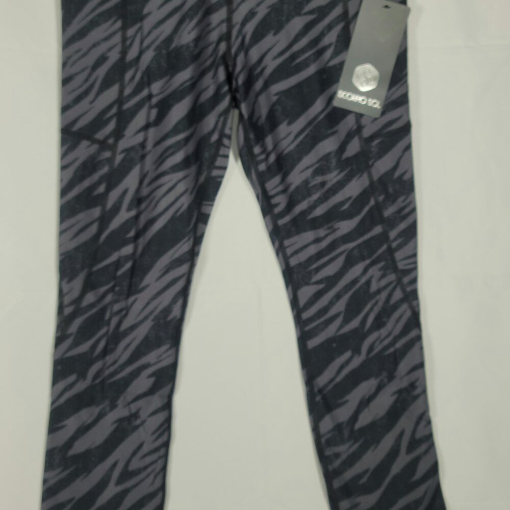 Scorpio Sol Women's Scorpio Sol Black Zebra w/Pockets Leggings Size M